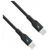 Akyga USB kabel USB 2.0 USB-C ® zástrčka, USB-C ® zástrčka 1 m černá silikonový AK-USB-67