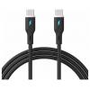 Akyga USB kabel USB 2.0 USB-C ® zástrčka, USB-C ® zástrčka 1 m černá silikonový AK-USB-67