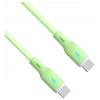 Akyga USB kabel USB 2.0 USB-C ® zástrčka, USB-C ® zástrčka 1 m zelená silikonový AK-USB-69