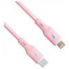 Akyga USB kabel USB 2.0 USB-C ® zástrčka, Apple Lightning konektor 1 m růžová flexibilní provedení AK-USB-71