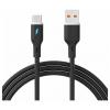 Akyga USB kabel USB 2.0 USB-A zástrčka, USB-C ® zástrčka 1 m černá silikonový AK-USB-62