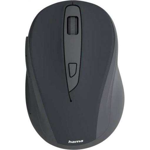 Hama WM-400 optická myš, přenos bezdrátový, 6 tlačítko, 1600 dpi, černá