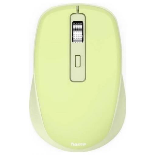 Hama WM-450 optická myš, přenos bezdrátový, 7 tlačítko, 1600 dpi, zelená