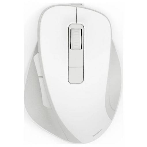 Hama WM-500 optická myš, přenos bezdrátový, 6 tlačítko, 1600 dpi, bílá