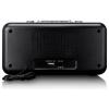 Lenco CR-28BK stolní rádio, FM, AM, FM, USB, funkce alarmu, černá