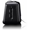 Lenco CR-28BK stolní rádio, FM, AM, FM, USB, funkce alarmu, černá
