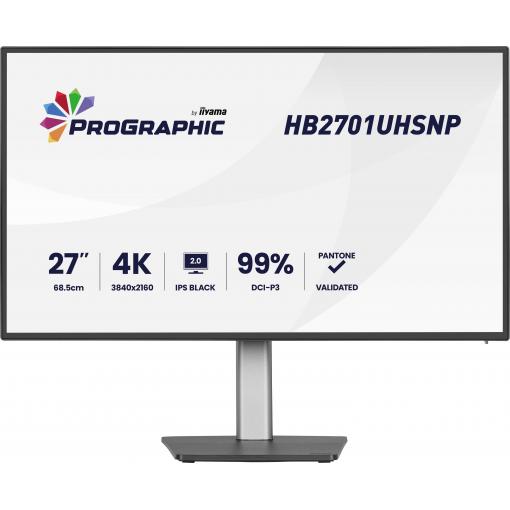 Iiyama PROGRAPHIC LED monitor 68.6 cm (27 palec)3840 x 2160 Pixel, 16:9, 4 ms, IPS LED