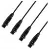 Adam Hall K4CATBOXXF3 DMX, audio adaptér [1x RJ45 - 4x XLR zásuvka 3pólová] 0.3 m