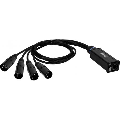 Adam Hall K4CATBOXXM3 audio, DMX, XLR adaptér [1x RJ45 - 4x XLR zástrčka 3pólová] 0.3 m