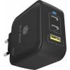 ICY BOX GaN Wandladegerät Adaptér USB-C, Qualcomm Quick Charge 3.0 , GaN, USB Power Delivery (USB-PD) , Nadproudová ochrana, Rychlonabíječka, USB-C® zástrčka,