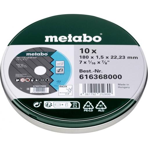 Metabo 616368000 Řezný kotouč 180 mm 1 ks Nerezová ocel
