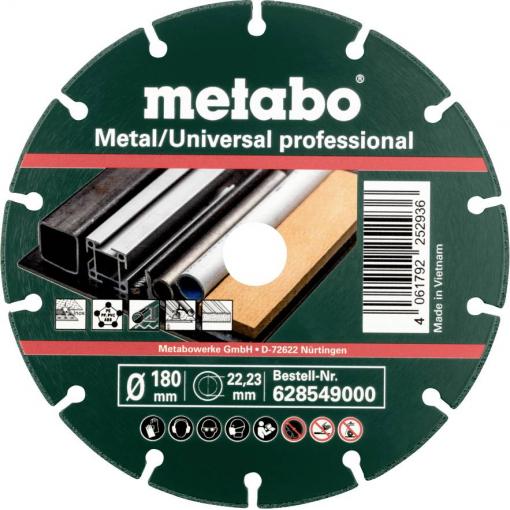 Metabo 628549000 diamantový řezný kotouč 180 mm 10 ks kov
