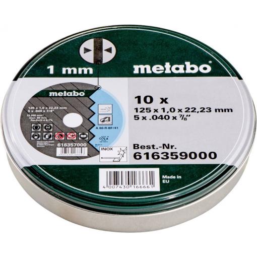 Metabo 616399000 Řezný kotouč 125 mm 1 ks Nerezová ocel