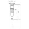 Escha AL-SKP4-5-AL-SSP4/S370 Spojovací kabel, 8044018, piny: 4, 5.0 m, 1 ks