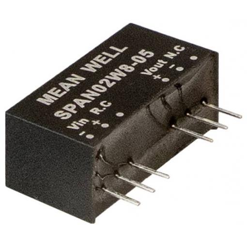 MEAN WELL SPAN02W8-05 DC/DC měnič napětí 5 V 0.400 A 2 W Obsah 1 ks