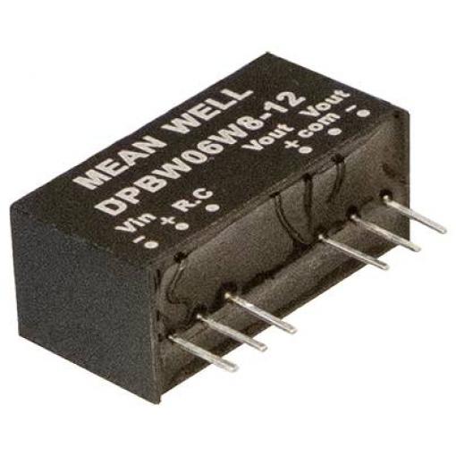 MEAN WELL DPBW06W8-05 DC/DC měnič napětí 0.600 A 6 W Obsah 1 ks