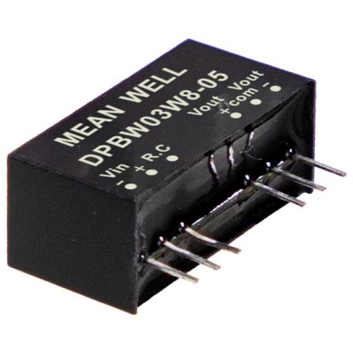 MEAN WELL DPBW03W8-12 DC/DC měnič napětí 0.125 A 3 W Obsah 1 ks