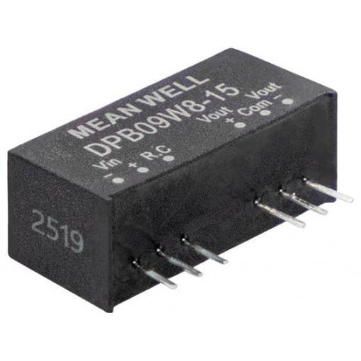 MEAN WELL DPB09W8-12 DC/DC měnič napětí 0.375 A 9 W Obsah 1 ks