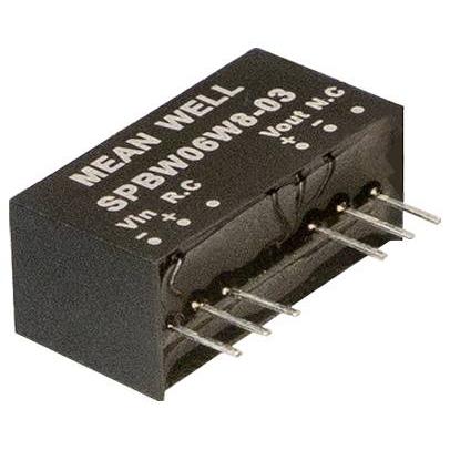 MEAN WELL SPBW06W8-12 DC/DC měnič napětí 12 V 0.500 A 6 W Obsah 1 ks