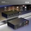 Digitus DS-55339 1 + 2 porty HDMI rozbočovač kovový ukazatel, LED ukazatel, se stavovými LED, Pro použití v interiérech 7680 x 4320 Pixel černá