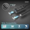 Digitus USB kabel USB 3.2 Gen1, USB 3.2 Gen1, USB 3.0 USB-C®, USB-C ® zástrčka, USB-A zásuvka 5.00 m černá Aktivní se zesílením signálu, oboustranně