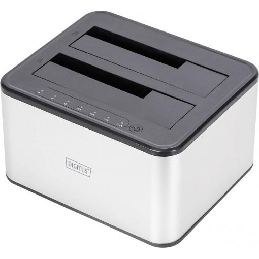 Digitus DA-71540-2 USB-A, USB, USB 3.0 SATA, SATA 6 Gb/s, SATA, SATA II, SATA III duplikační stanice pevných disků 2.5 palec, 3.5 palec s funkcí klonování