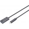 Digitus USB kabel USB 3.2 Gen2, USB 3.2 Gen2, USB 3.2 Gen1, USB 3.2 Gen1, USB 3.1 Gen2, USB 3.1 Gen1, USB 3.0 USB-C®, USB-C ® zástrčka, USB-A zásuvka 5.00 m
