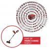 Einhell 3424070 GE-CC 18/110 Li E-Solo akumulátorový čistič spár Nylon, ocel