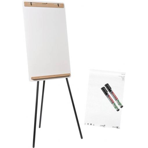 Legamaster flipchart SKETCH INFINITE (š x v x h) 806 x 2050 x 711 mm bílá, dřevo omyvatelný, popisovatelný, výškově nastavitelný, vč. držáku bloku, vč. držáku