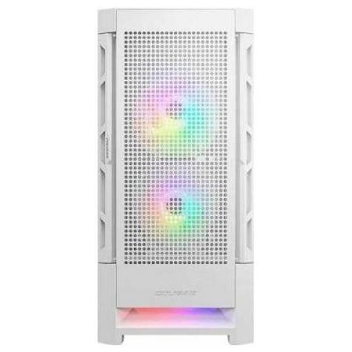 Cougar COUGAR Gehäuse Midi-Tower Airface ARGB, midi tower herní pouzdro bílá 4 předinstalované ventilátory