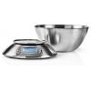 Gastronoma 18310021 digitální kuchyňská váha digitální digitální, s odměrnou mísou Max. váživost=5 kg stříbrná 215 x 215 x 314