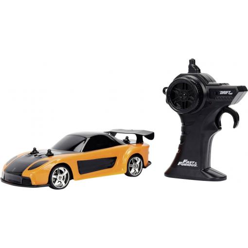 JADA TOYS Fast&Furious RC Drift Mazda RX-7 1:24 RC model auta elektrický, sportovní auto, 9336313314R00