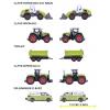 Majorette Claas, Volkswagen (VW) Claas Farm 5 Pieces Giftpack hotový model Model zemědělského stroje