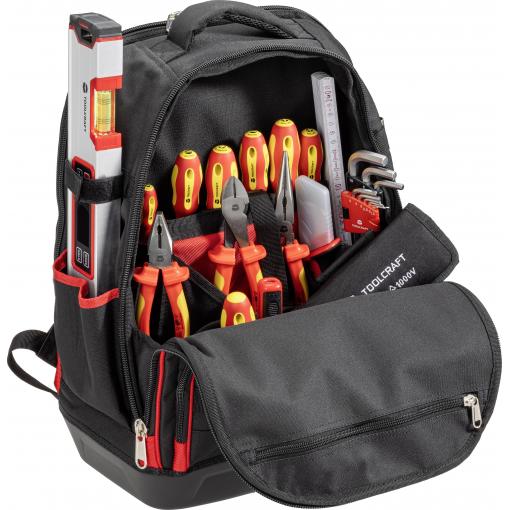 TOOLCRAFT TO-10672410 Batoh s nářadím, (š x v x h) 35 x 45 x 23 cm