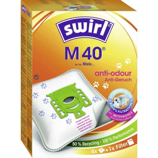 Swirl M 40 EcoPor Anti Odour sáčky do vysavače 4 ks