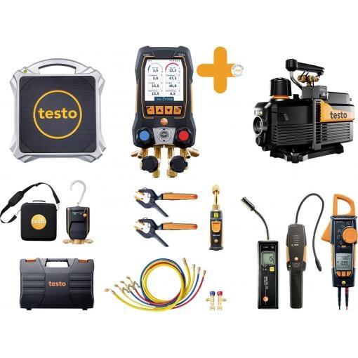testo 558s - set L Profesionální sada tepelného čerpadla, tlak, teplota, vakuum, 0564 1070