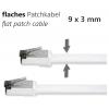 Maxtrack TI56-15L RJ45 síťové kabely, propojovací kabely CAT 8.1 U/FTP 15 m bílá plochý 1 ks