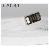 Maxtrack TI56-5L RJ45 síťové kabely, propojovací kabely CAT 8.1 U/FTP 5 m bílá plochý 1 ks