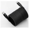 Maxtrack USB kabel USB 2.0 USB-C ® zástrčka 1 m černá spirálový kabel, pozlacené kontakty C532-1L