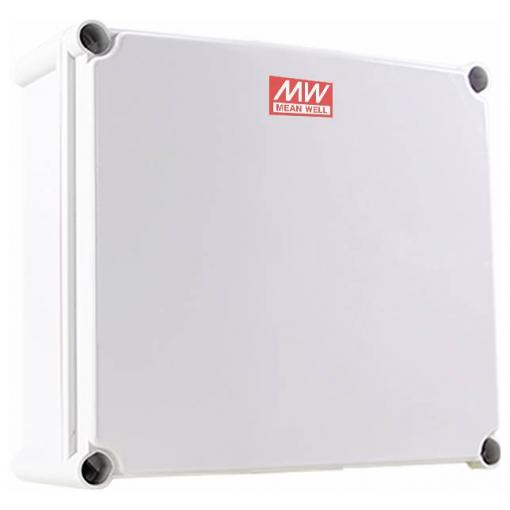 MEAN WELL pouzdro, Průmyslová skříň, Venkovní kryt 175 x 175 x 75 PC, polykarbonát, plast šedá 1 ks