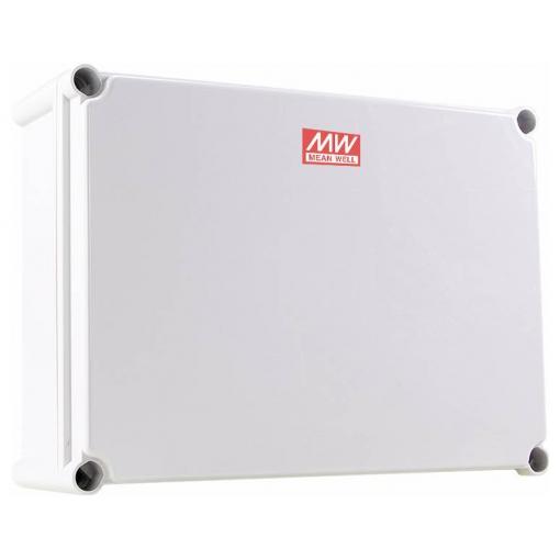 MEAN WELL pouzdro, Průmyslová skříň, Venkovní kryt 380 x 280 x 130 PC, polykarbonát, plast šedá 1 ks