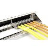 Digitus DN-91411-G 24 portů patch panel 483 mm (19) 1 U ocelová, pozinkovaná, černá, černá (RAL 9005), kov neosazený
