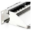 Digitus DN-91411-G 24 portů patch panel 483 mm (19) 1 U ocelová, pozinkovaná, černá, černá (RAL 9005), kov neosazený