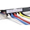 Digitus DN-91411-G 24 portů patch panel 483 mm (19) 1 U ocelová, pozinkovaná, černá, černá (RAL 9005), kov neosazený