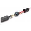 Digitus DN-93905-OD, RJ45 konektor, zásuvka, pouzdro RJ45, kryt konektoru RJ45, černá, černomodrá, 1 ks