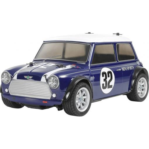 Tamiya RC Mini Cooper Racing MB-01 modrá 1:10 RC model auta elektrický silniční model přední 2WD (4x2) stavebnice 2,4 GHz