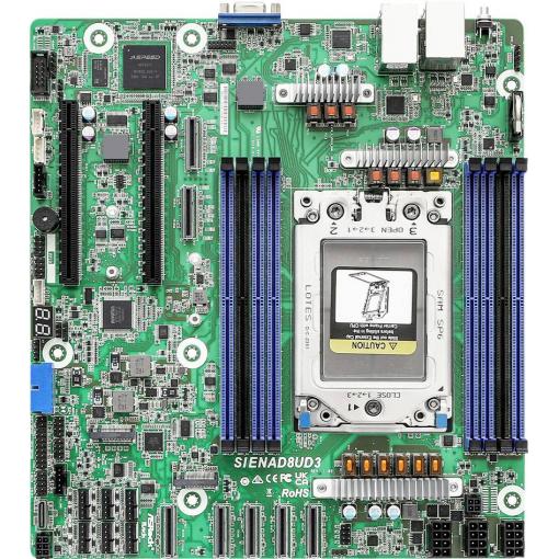 ASRock SIENAD8UD3 Základní deska Socket (PC) AMD SP6 Tvarový faktor Micro-ATX Čipová sada základní desky SoC