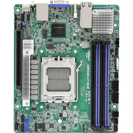 ASRock AM5D4ID-2T/BCM Základní deska Socket (PC) AMD AM5 Tvarový faktor Mini-ITX