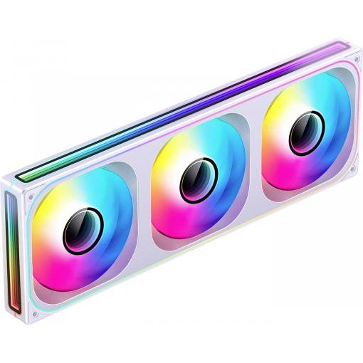 Jonsbo Jonsbo ZB-360 Lüfter, Reverse Blade, PWM, ARGB - 360mm, weiß PC větrák s krytem bílá (š x v x h) 123 x 28 x 362 mm včetně LED osvětlení