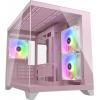 Cougar FV150 mini tower PC skříň, herní pouzdro růžová integrované osvětlení